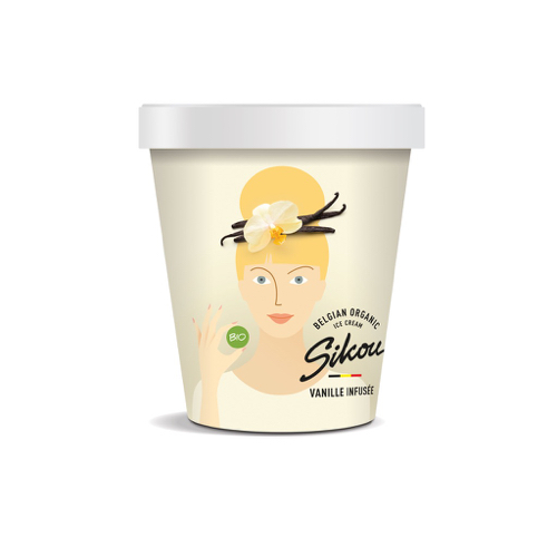 Sikou Vanille crème glacée bio & s.gluten 475ml